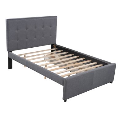 Linen Upholstered 2 Drawers Platform Bed with Headboard -  Red Barrel StudioÂ®, A52BA3A3478D46F09BDCD16AF863EA80