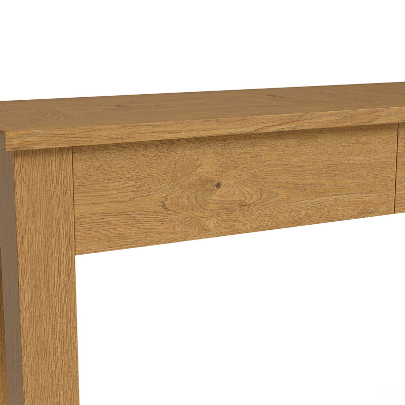 Dutton Console Table, Chêne de ton moyen