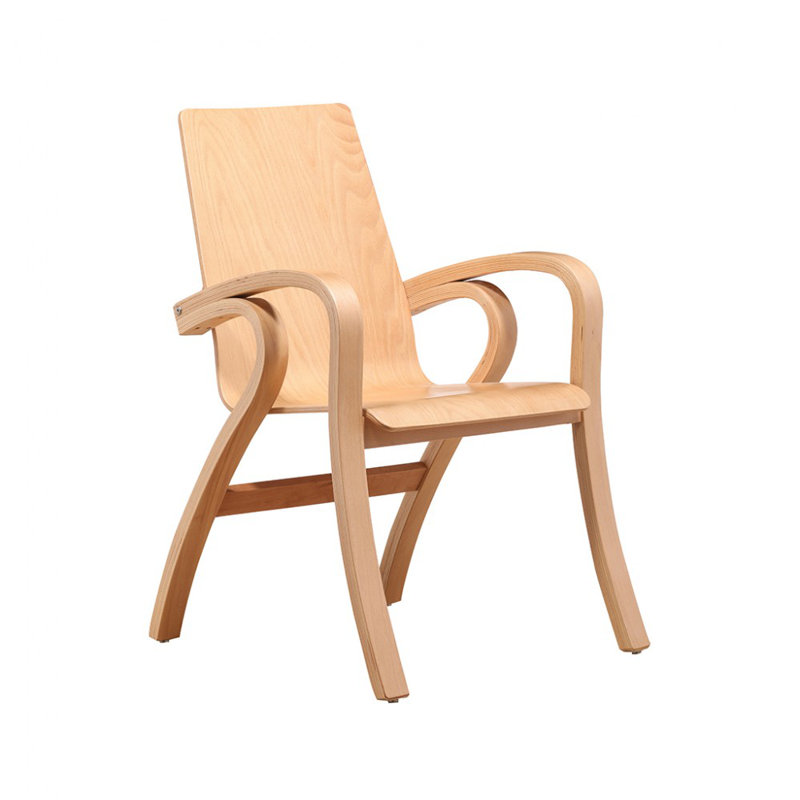Chaise d'appoint en bois massif Jostin