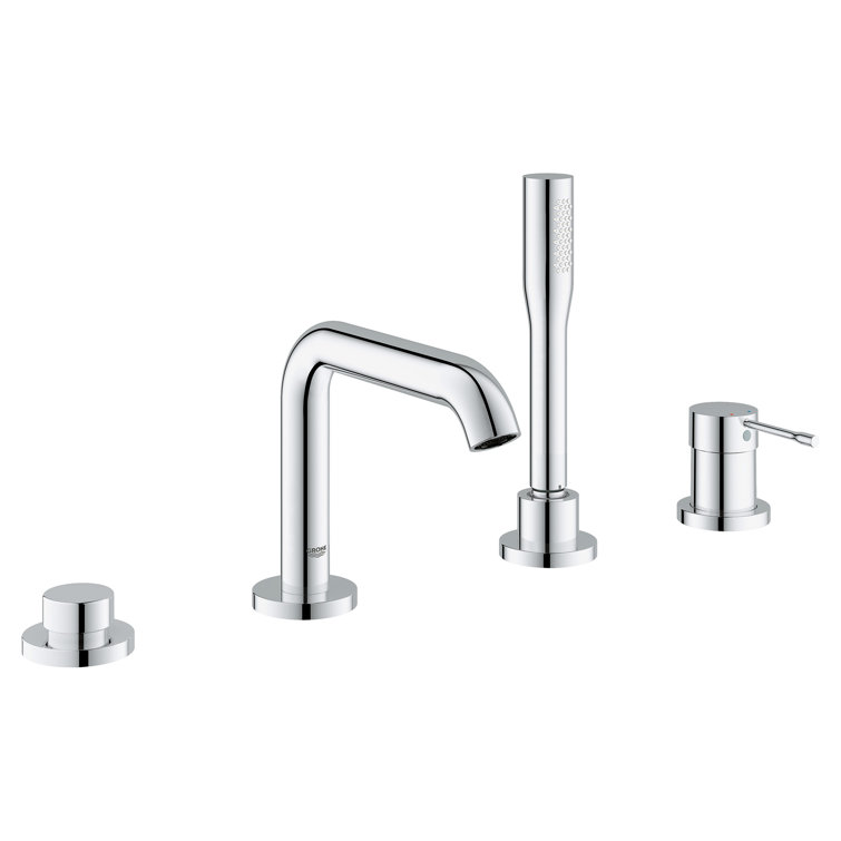 Essence New Single Handle Deck Mounted Roman Tub Faucet with Diverter and Handshower
