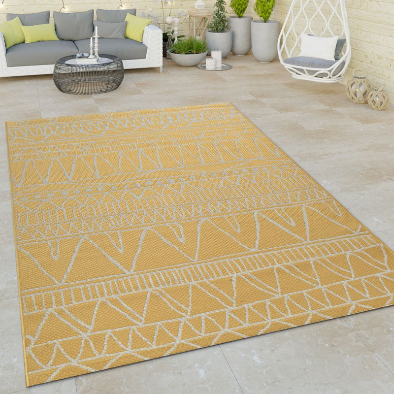 Indurial Abstract Indoor / Outdoor Area Rug, Rectangular 120cm x 160cm