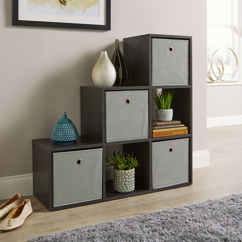 Steinmetz 321 Cube Storage Bookcase Unit, Black