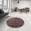 Tapis brun à motif oriental-1234549385