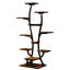 Support pour plante en métal en forme de vase avec plusieurs lumières de croissance, idéal pour le jardinage intérieur, look élégant en forme d'arbre, installation facile en forme de fleur à DEL réglable, multifonctionnel et livre