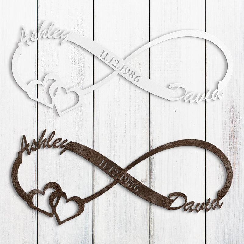 Décoration murale en métal, Bronze, H 8 po x l 24 po x P 0,05 po, Oui