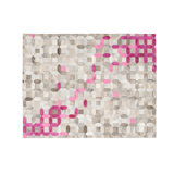 Trellis Cowhide Geometric Area Rug