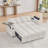 Jubilo Fabric 70'' Chenille Loveseat Sleeper Sofa Bed with Storage Armrest ,USB Port ,Side Table-1445173136