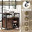 17 Stories File Cabinet On Wheels With Charging Station & Cable Management Hole Shelves-15946502