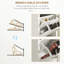 Armoire de rangement pour chaussures avec compartiment ouvert et 2 tiroirs rabattables