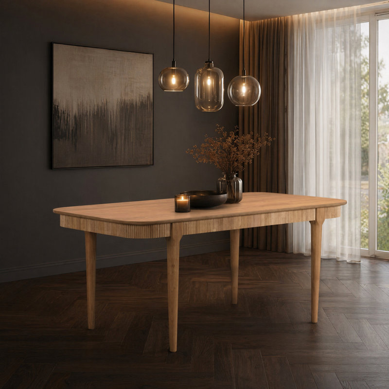 Rectangular Wood Dining Table, Oak