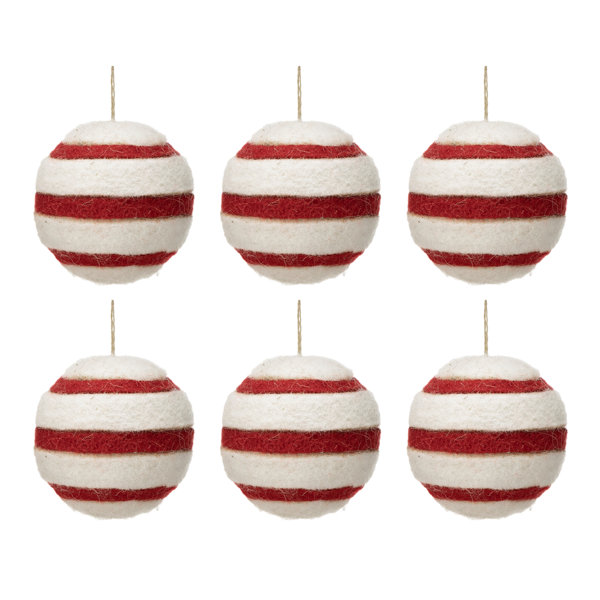 The Holiday Aisle® Fabric Ball Ornament 