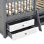 Structure de lit double en bois pleine grandeur, gris-1046917585