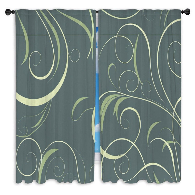Paire de rideaux obscurcissant en polyester Keley, L 20 po x L 52 po