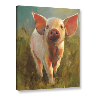 "Morning Pig" par Cari J. Humphry, reproduction sur toile