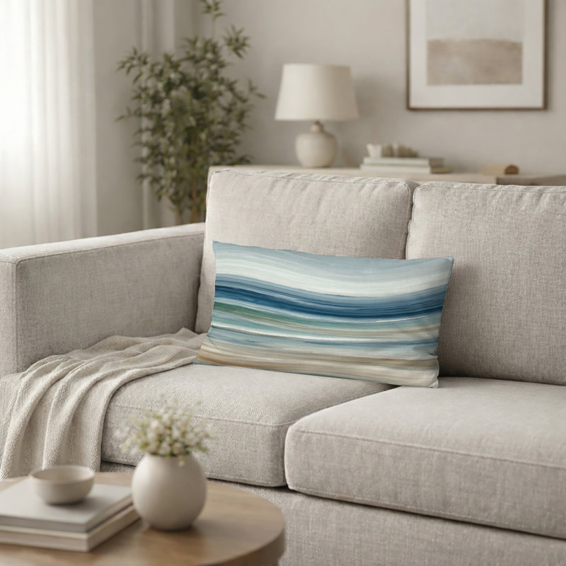 Coussin de plage Sunset - vue aérienne, H 12 po x l 20 po