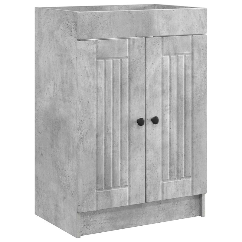 78.5cm Bathroom Vanity Base Only, Concrete Grey