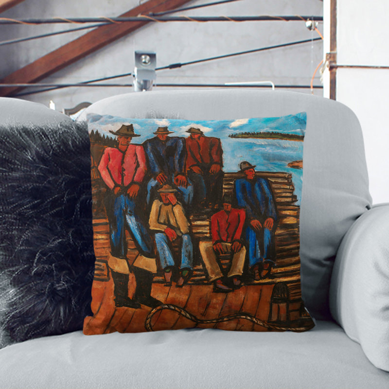 Square Cushion, 55cm H x 55cm W x 20cm D, White