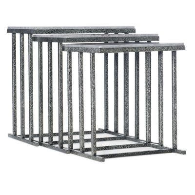 Melange Stone Nesting End Table