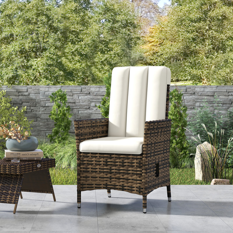 Outdoor Lounge Chair, Brown, Grey