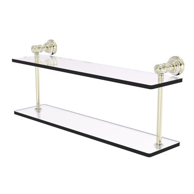 Freyja 2 Piece Glass Tiered Shelf