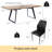 Dining Set - 67” Table with Modern Expandable Design Kitchen Dining Table Set, Table Set with Dining Chair for Kitchen Dining Room-611208663-656058192