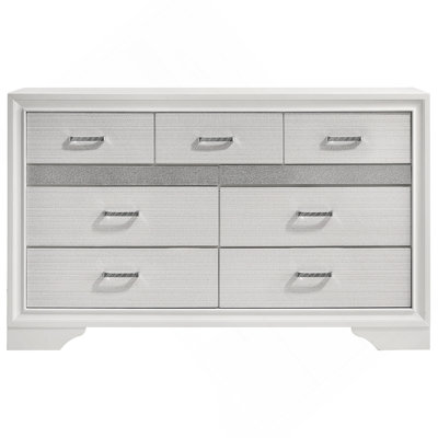 White 9-drawer Dresser