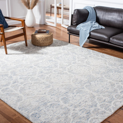 Tapis en laine et coton indien touffeté à la main Alfie-James Metro