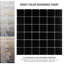 Carreau de mosaïque de plancher et de mur en porcelaine noir mat 11-3 / 4 "x 11-3 / 4" Metro Quad