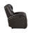 Modern Living Room Furniture 1Pc Power Reclining Chair Brown Faux Leather Upholstery Plush Seating Solid Wood Frame-1850994774