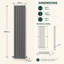 Vertical Flat Panel Radiators-62374472-62374473