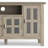Artisan 72"W Solid Wood Transitional TV Stand for TVs up to 80" with 4 Cabinets, 2 Drawers, and Adjustable Shelves-1511359981
