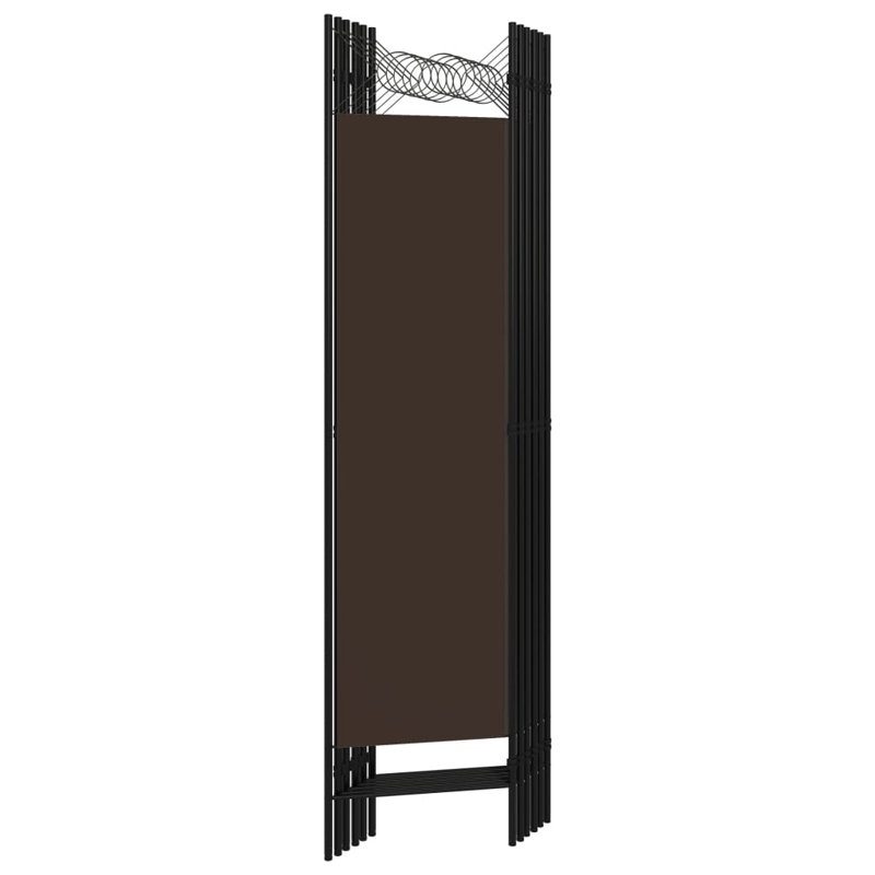 Tati 457.2cm H Folding Room Divider, Brown, 6