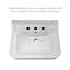 Victoriahaus 23.5" x 20" Rectangular Console Sink with Faucet Drill, Towel Bar, Backsplash, and Overflow-716361197-716361192