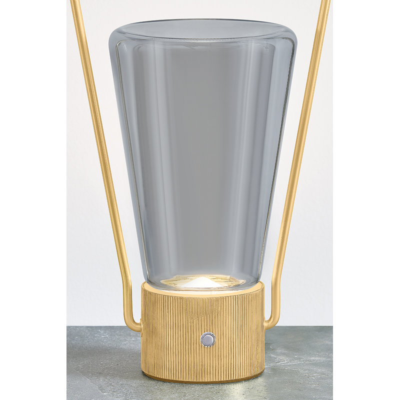 Booker Rechargeable Table Lamp in Aged Brass
