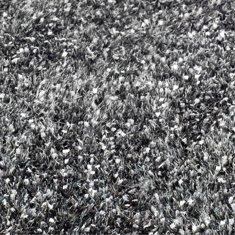 Delane Handmade Tufted Charcoal Area Rug, Rectangle 3' x 5'