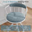Swivel Upholstered Counter Stool with Metal Frame
