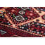 Tapis décoratif en laine rouge noué à la main 3 pi 5 po x 6 pi 4 po one-of-a-kind Betsua