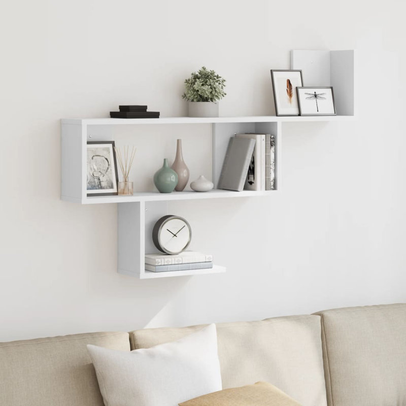 Rhien Floating Shelf, 70cm H x 100cm W x 15cm, White