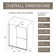 30 - 60 In.W X 72 In.H Shower Sliding Door Walk-In Shower Screen Dual Usage