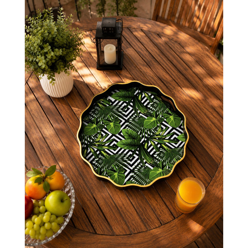 Plateau, Black/Multicolor, Geometric, Floral