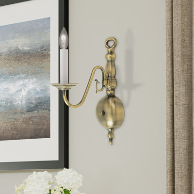 Benedetto Steel Candle Wall Light