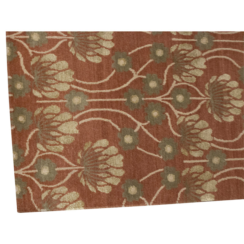 Handmade Silk and Wool Area Rug