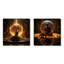 Enlightenment Glow - bouddhisme carré ensemble de 2 collages-1705621795-1705621796