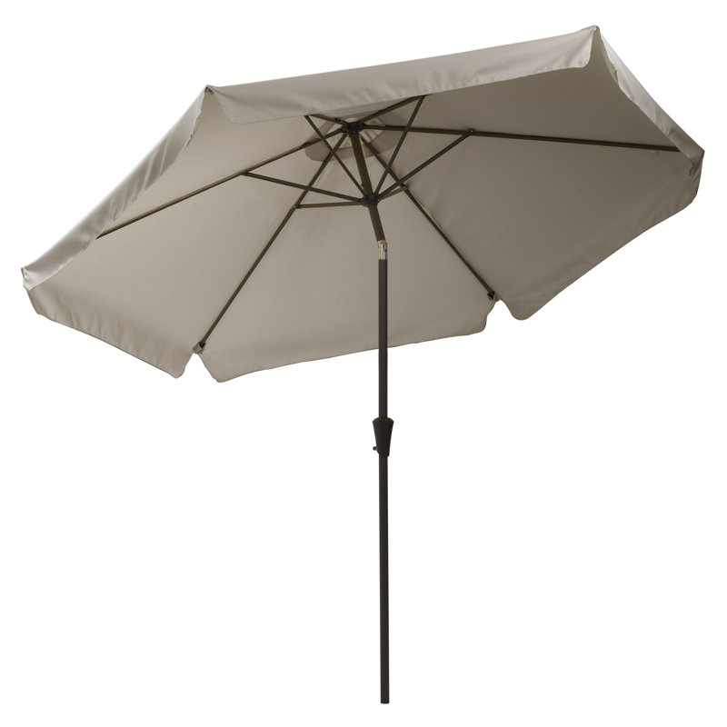 Parasol de marché 117 '' Tilt Market, Gris sable