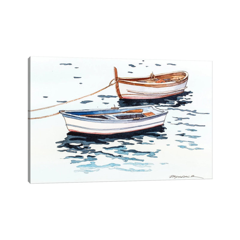 Vernazza Boats by Bill Drysdale - Wrapped Canvas Print, 20.32cm H x 30.48cm W