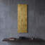 «Natural Abstract III» par Laura Horn, art mural en métal doré, 12 po x 36 po