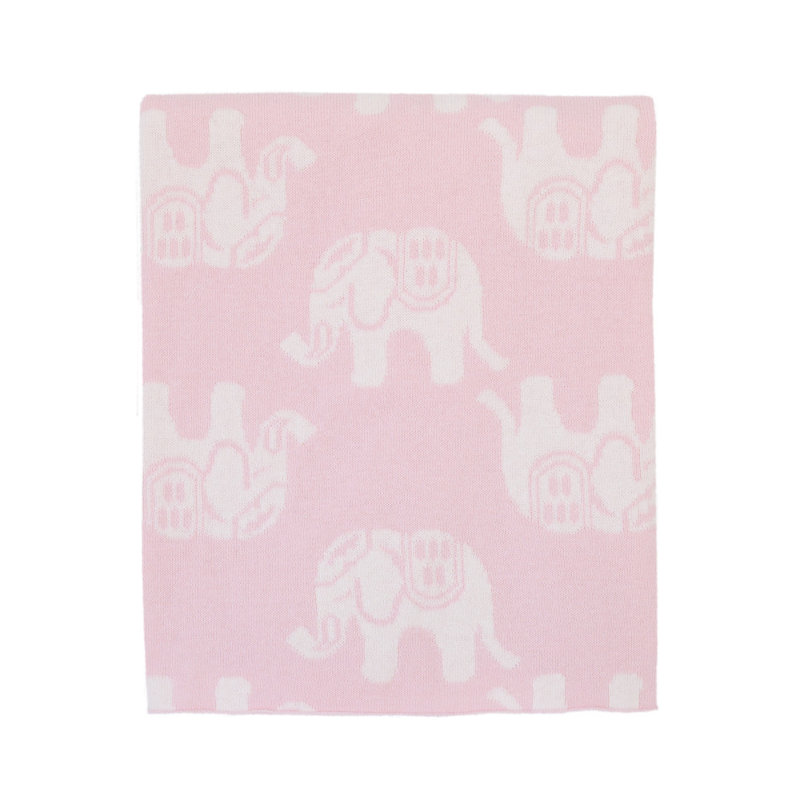 Couverture pour bébé à imprimé éléphant Chaeli
