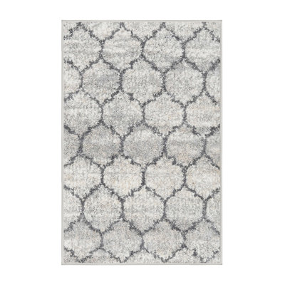 Tapis contemporain gris