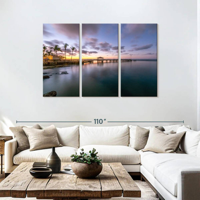 Aletra Blue Sky Key West Dock, 48" H x 74" W