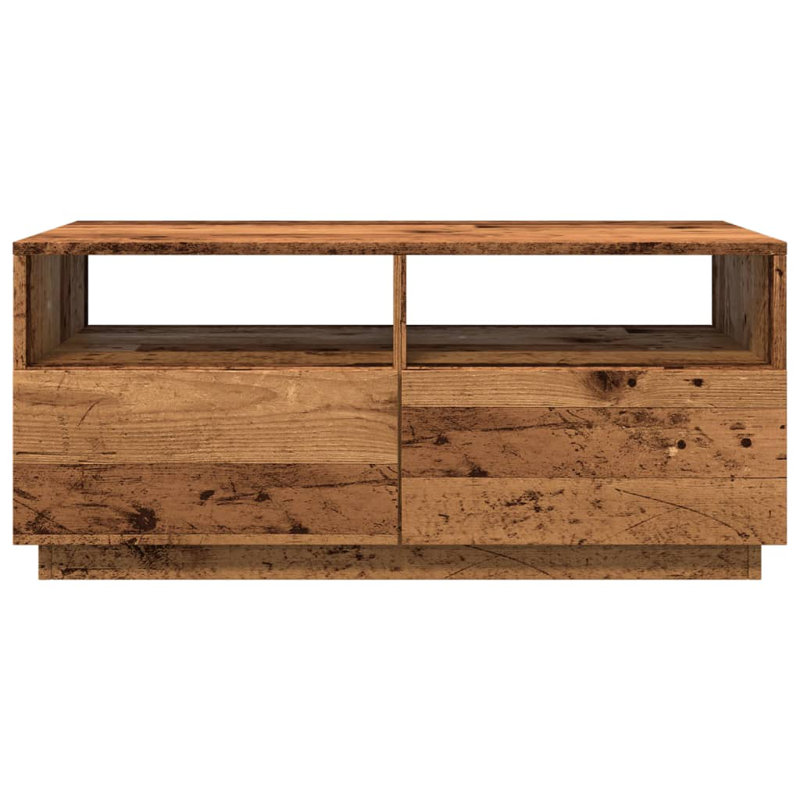 Daasia Coffee Table with Storage, Old Wood
